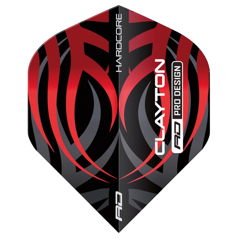 RED DRAGON – Hardcore Jonny Clayton Black & Red Tribal Flights