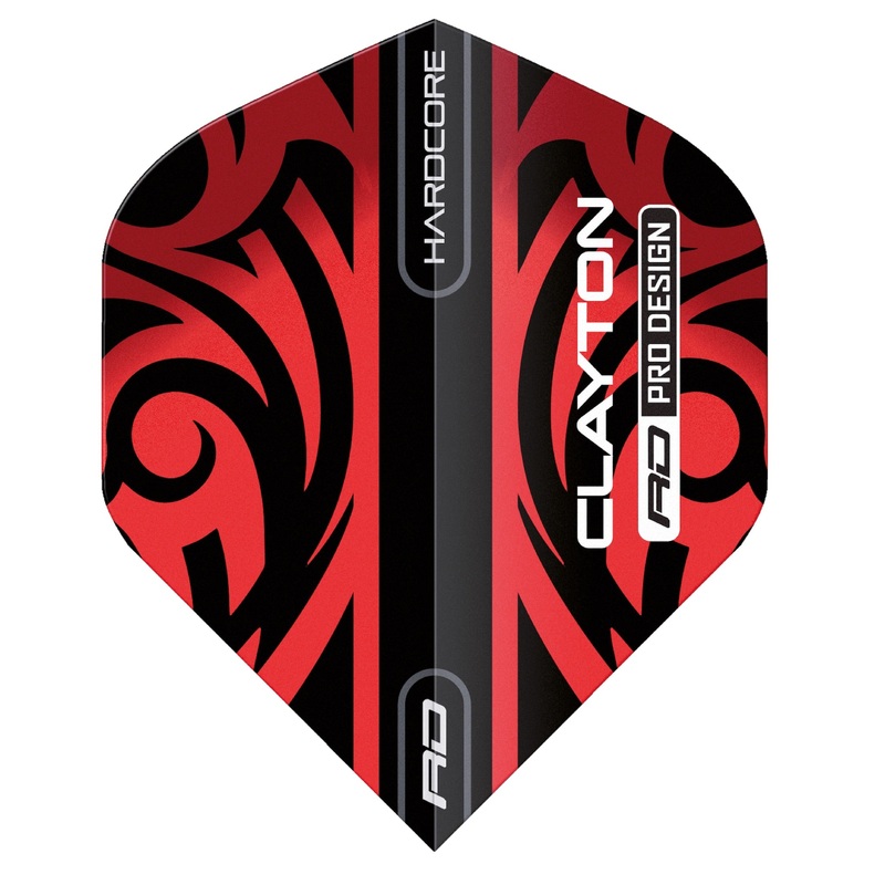 RED DRAGON – Hardcore Jonny Clayton Red & Black Tribal Flights