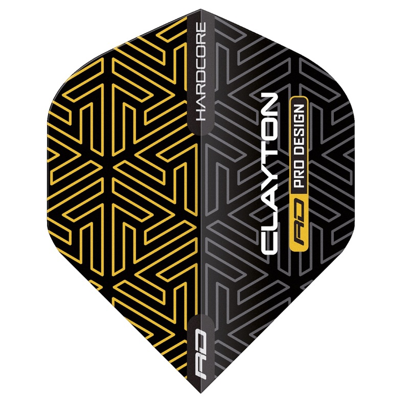 RED DRAGON – Hardcore Premium Metallic Jonny Clayton Gold & Black Flights
