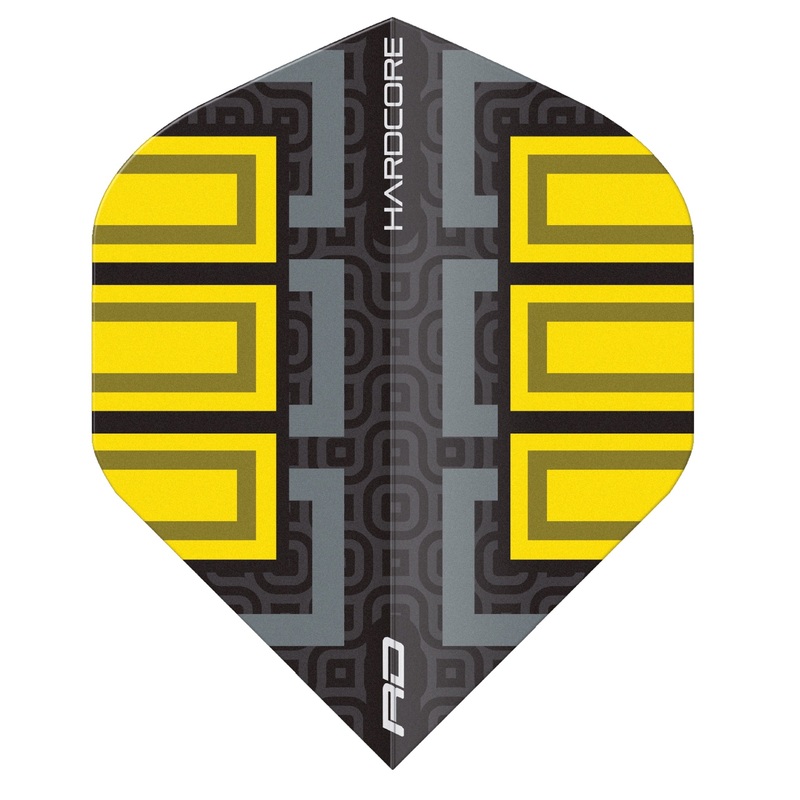 RED DRAGON – Hardcore Radical Blocks Dart Flights – Yellow