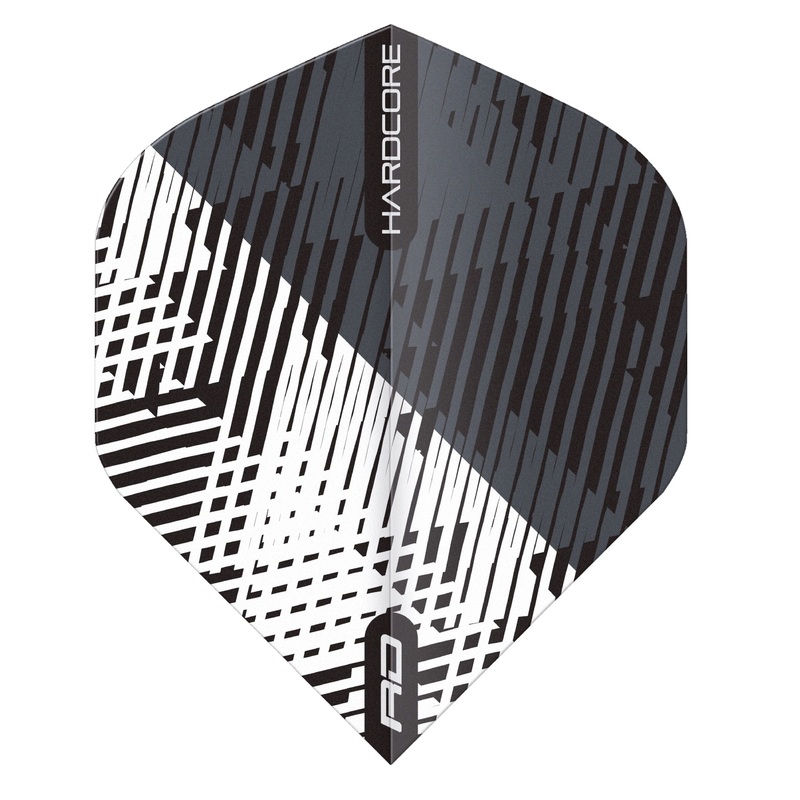 RED DRAGON – Hardcore Radical Fleck Flights – Black and White