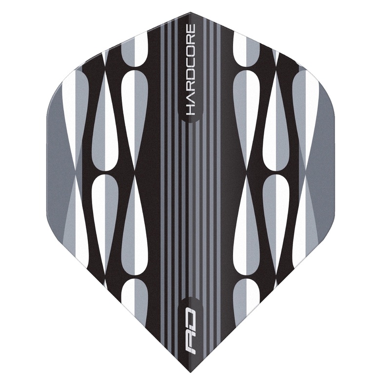 RED DRAGON – Hardcore Radical Raindrop Flights – Black and Clear