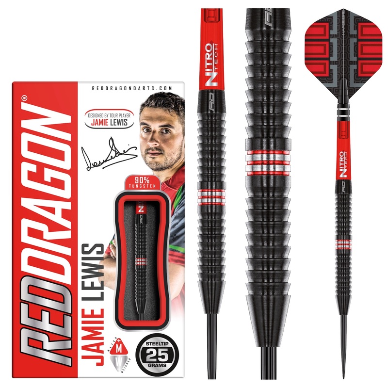 RED DRAGON – Jamie Lewis Special Edition Darts – 90% Tungsten – 25g