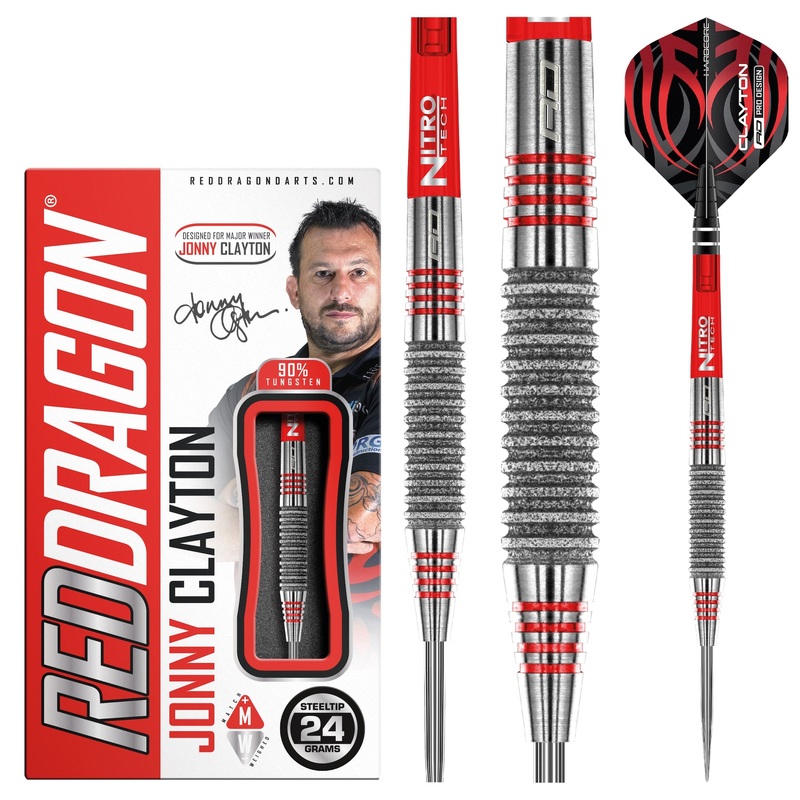 RED DRAGON – Johnny Clayton Element Darts – 90% Tungsten – 24g