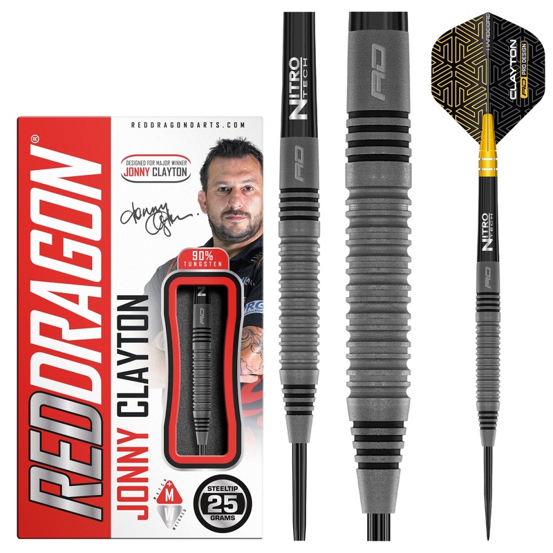 RED DRAGON – Johnny Clayton Oxide Edition Darts – 90% Tungsten – 25g