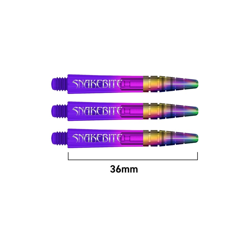 RED DRAGON – Peter Wright “Snakebite” Purple Ionic Nitrotech Shafts – Short