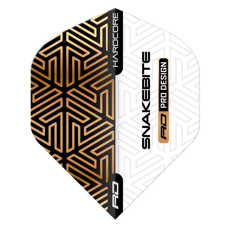 RED DRAGON – Peter Wright White and Bronze Hardcore Premium Standard Flights