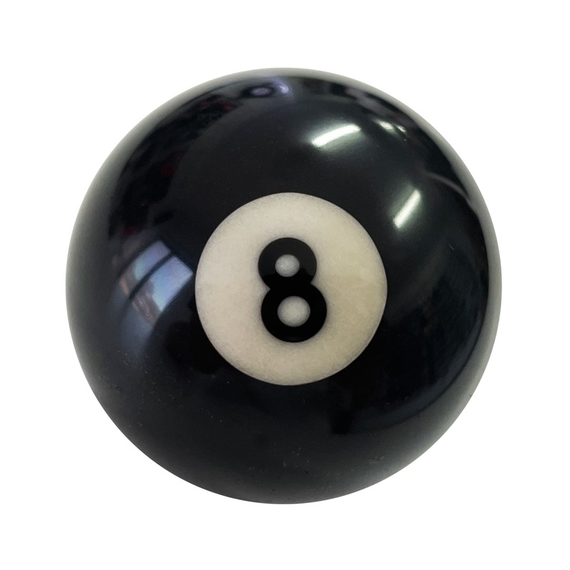 Single 8 Ball  – 2″ BLACK