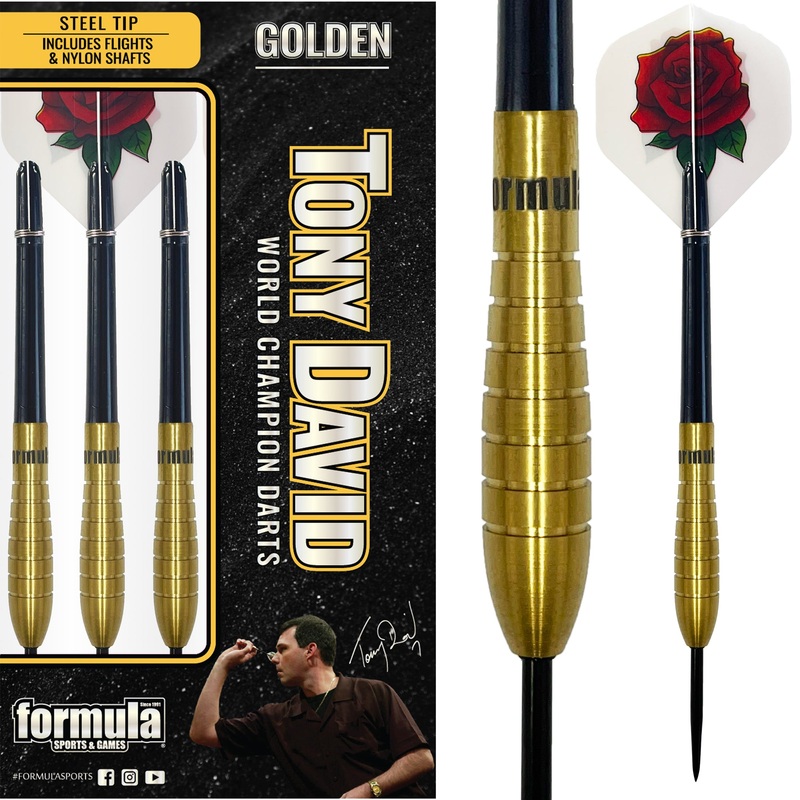 FORMULA – TONY DAVID GOLDEN Darts – 90% Tungsten – 21g