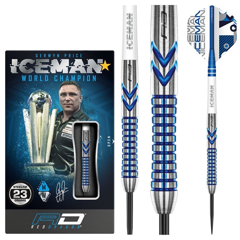 RED DRAGON – Gerwyn Price Iceman Contour Darts – 90% Tungsten – 21g