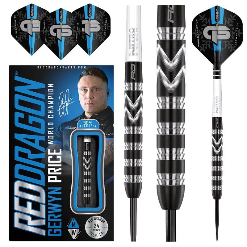 RED DRAGON – Iceman World Championship Special Edition Darts – 90% Tungsten – 24g