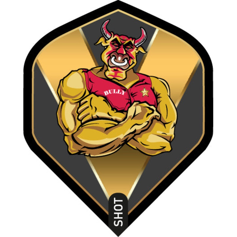 SHOT – Michael Smith Gold Bully Boy Dart Flight Set – Standard