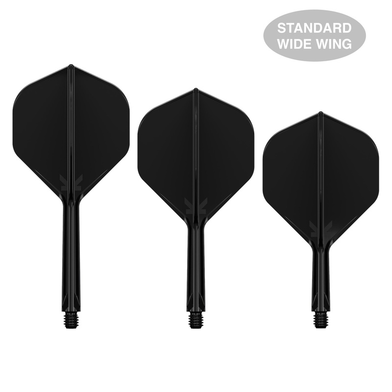 TARGET – K-FLEX All-In-One Moulded Flights NO2 Size – BLACK