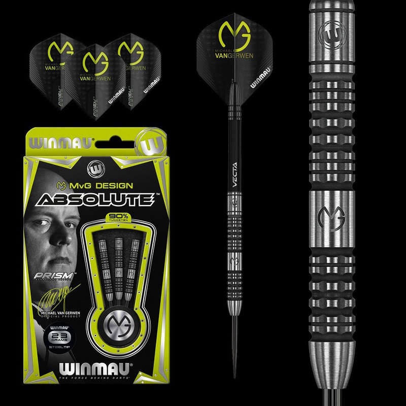 WINMAU MVG Absolute Darts – 90% Tungsten – 24g
