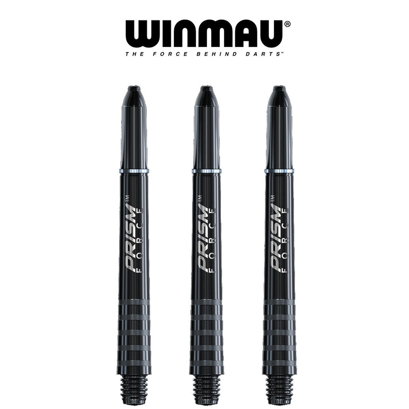 WINMAU Prism Force – Ring Lock Dart Shafts – MEDIUM BLACK