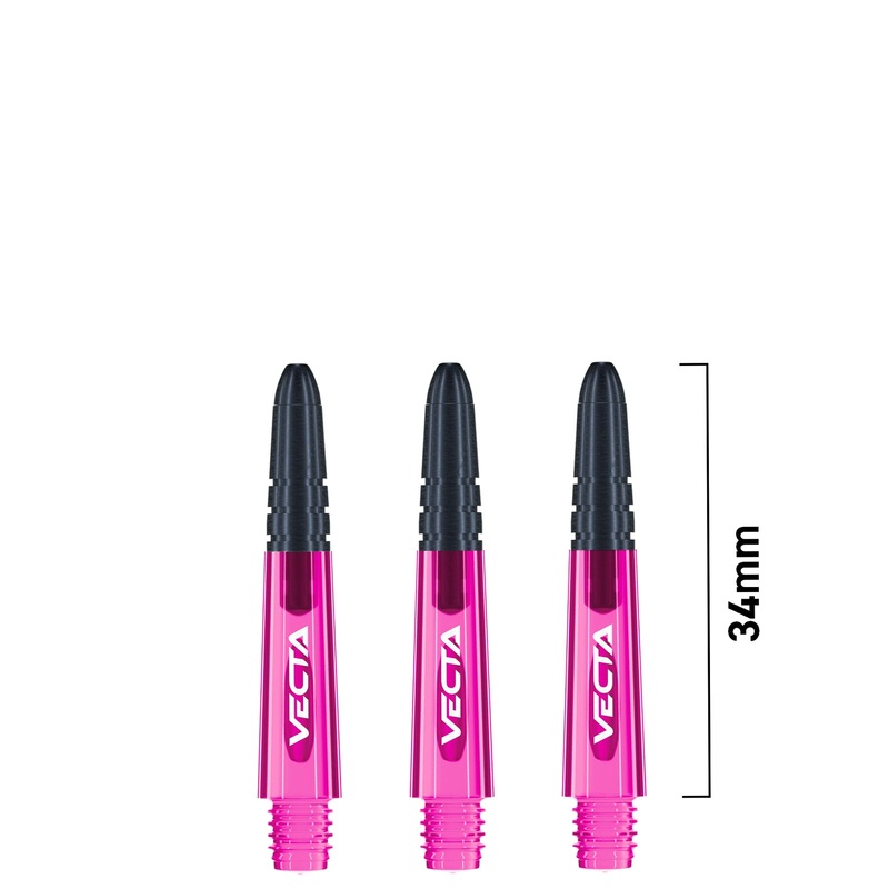 WINMAU – Vecta Composite Dart Shafts – Short Pink