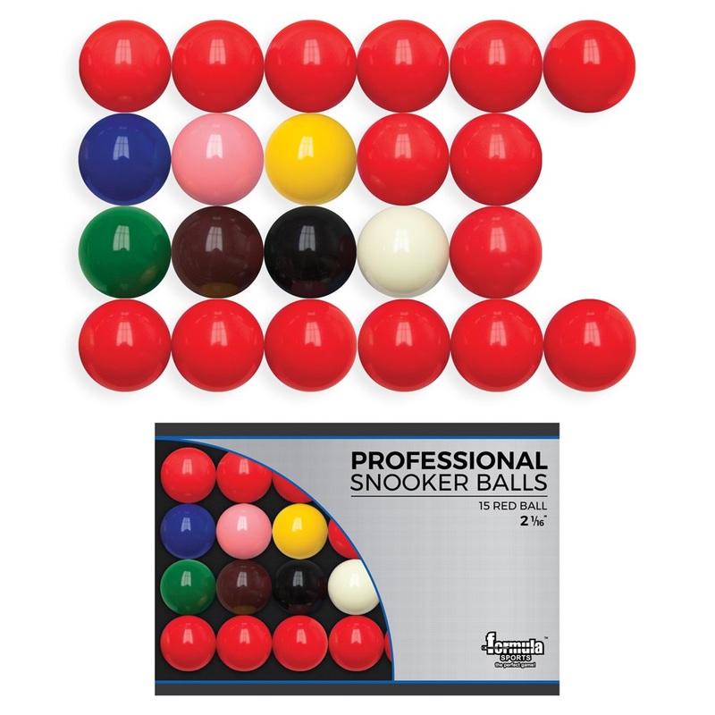 FORMULA – Professional Snooker Balls 2 1/16″ Boxed