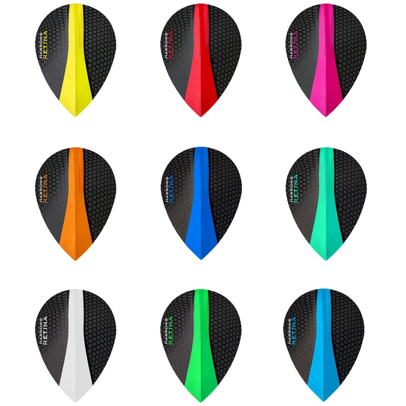 HARROWS – Retina Dart Flights – 100 Micron Extra Strong – PEAR/TEARDROP