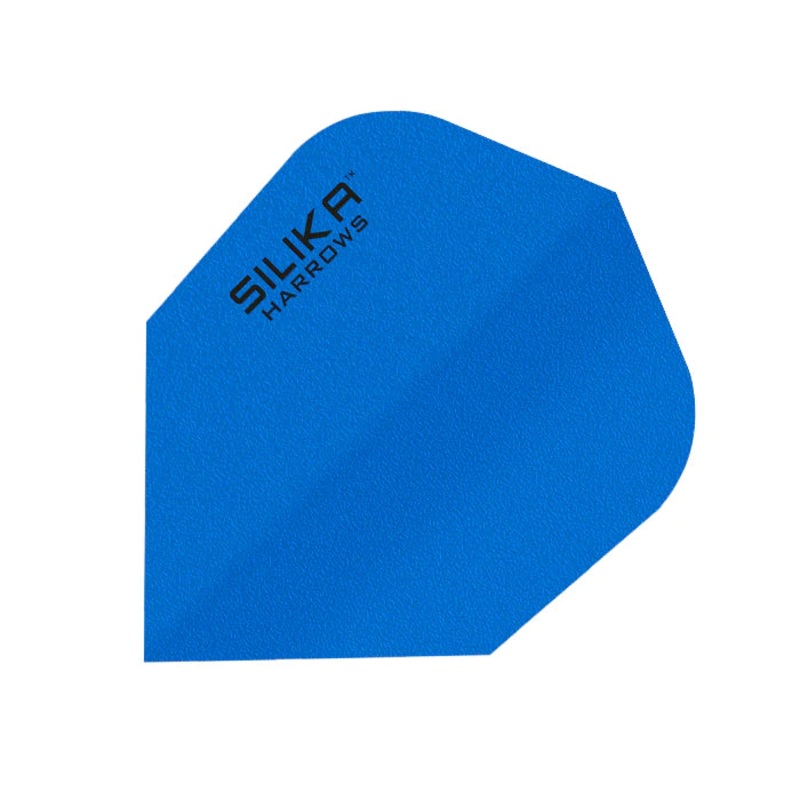 HARROWS – SILIKA SOLID Dart Flights – Standard Small NO6 Shape – BLUE