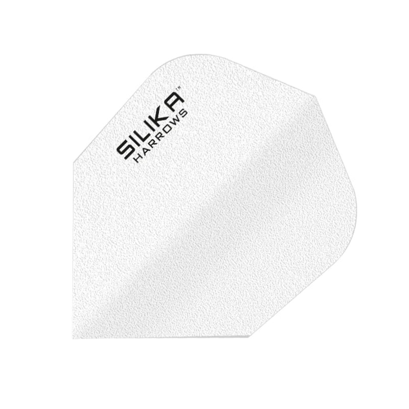 HARROWS – SILIKA SOLID Dart Flights – Standard Small NO6 Shape – WHITE
