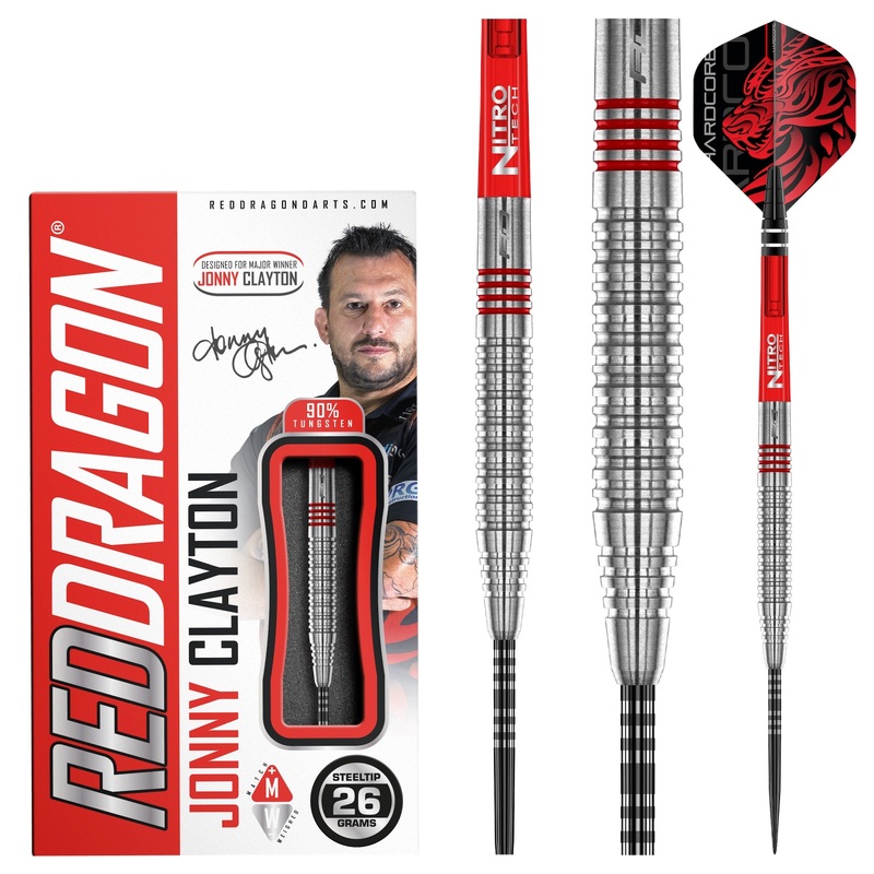 RED DRAGON – Jonny Clayton Original 2.0 Darts – 90% Tungsten – 26g