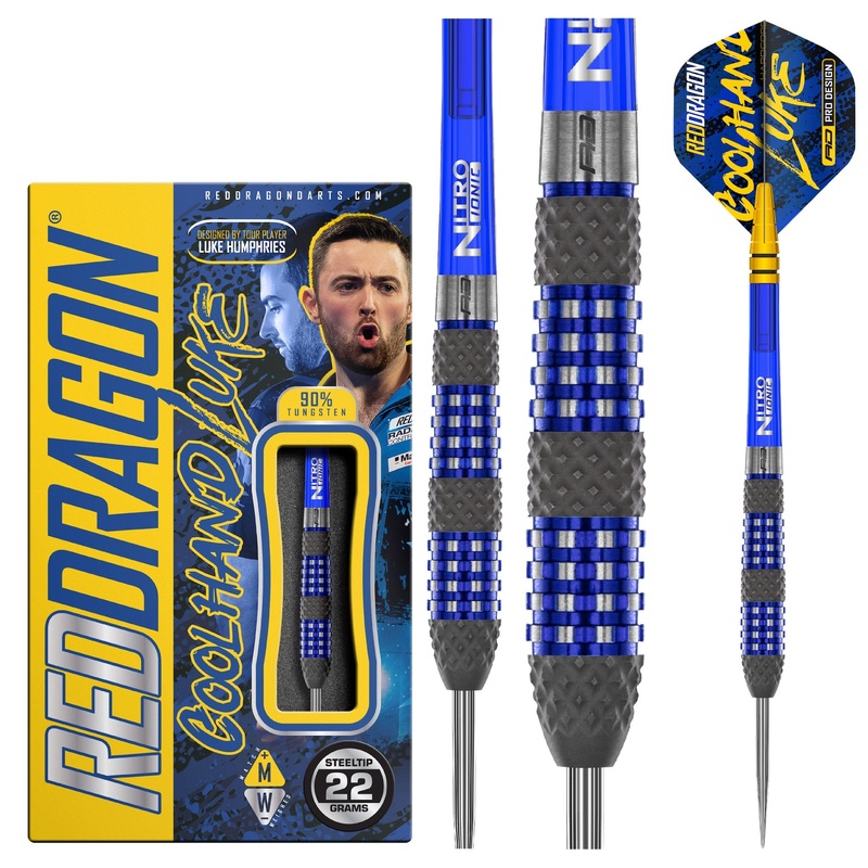 RED DRAGON – Luke Humphries TX2 Atomised Darts – 90% Tungsten – 22g