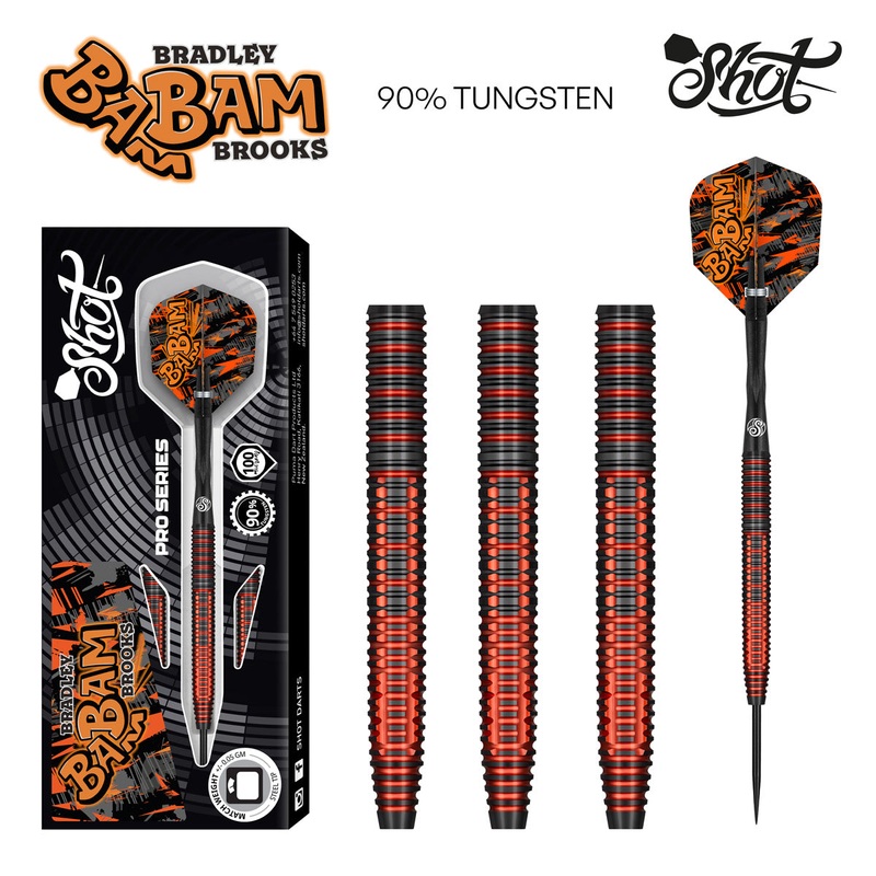 SHOT – BRADLEY BROOKS Dart Set  – 90% TUNGSTEN – 25g