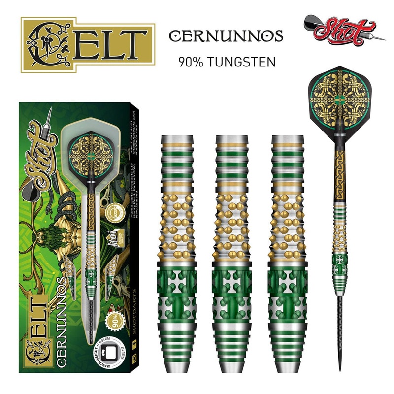 SHOT – Celt Cernunnos – 90% Tungsten Darts – 25g