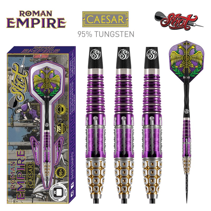 SHOT Roman Empire Caesar Darts – 95% Tungsten – 23g