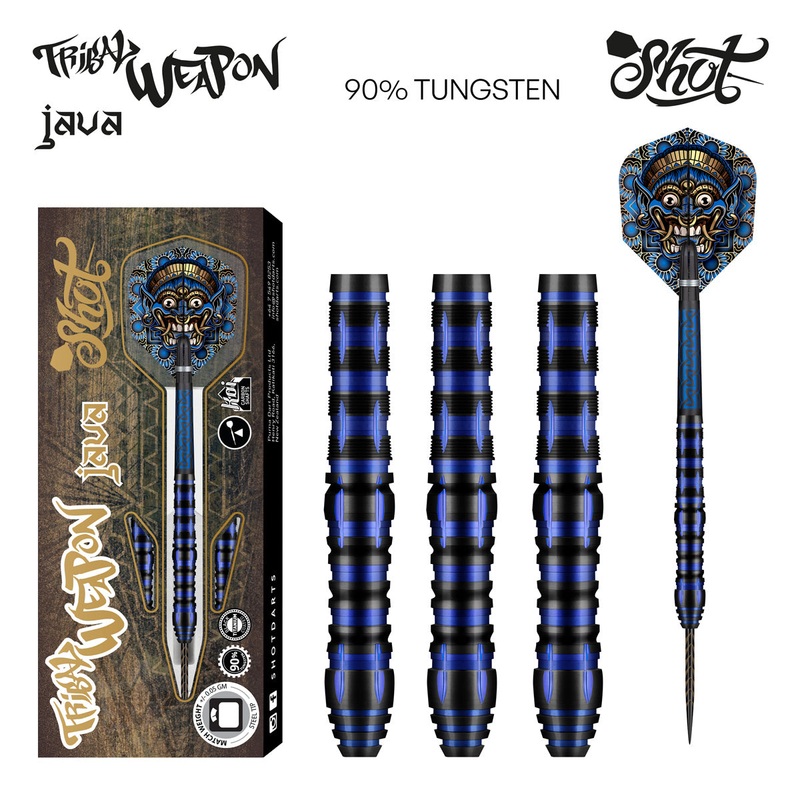 SHOT – TRIBAL WEAPON JAVA Dart Set  – 90% TUNGSTEN – 25g