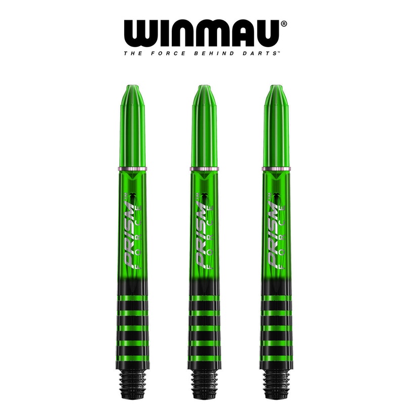 WINMAU Prism Force – Ring Lock Dart Shafts – MEDIUM GREEN