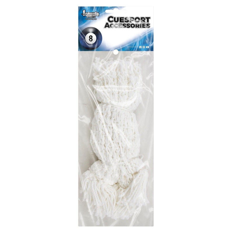 6 x Ball Pockets – White Cotton Mesh 8″