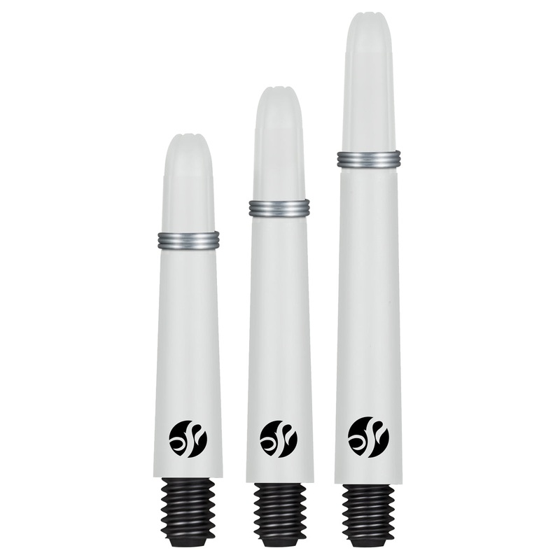 SHOT – Koi CARBON Dart Shafts – White