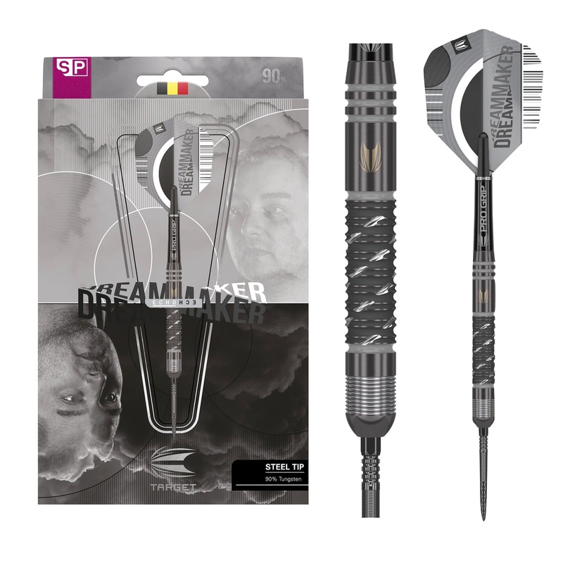 TARGET – Dimitri Van Den Bergh x ECHO Steel Tip Darts – 90% Tungsten – 24g