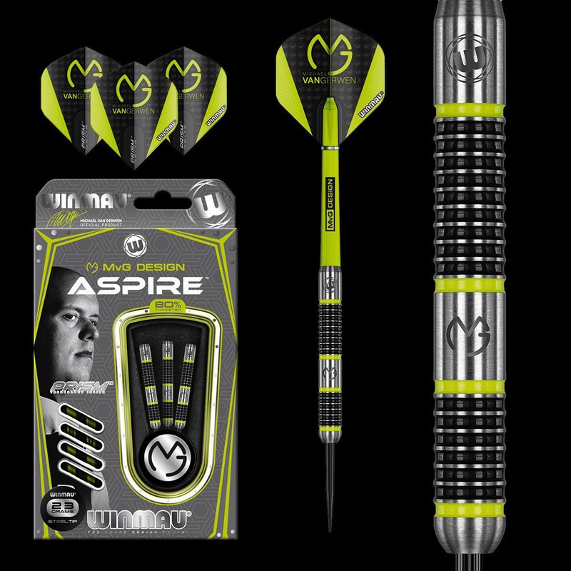 WINMAU MVG Aspire Darts – 80% Tungsten – 21g
