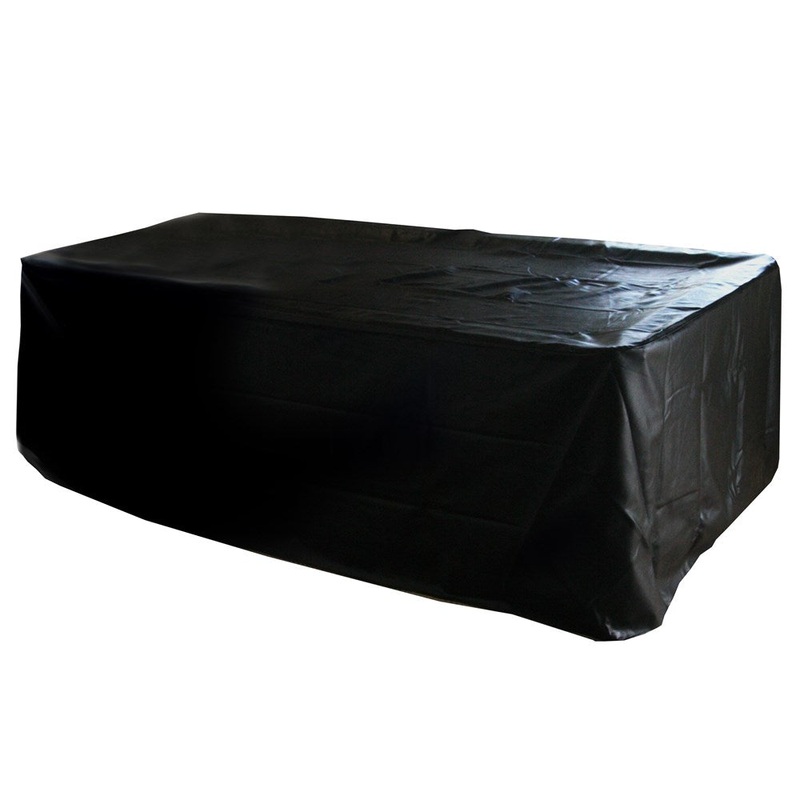 7′ Black Heavy Duty Pool Table Cover – FULL SKIRT