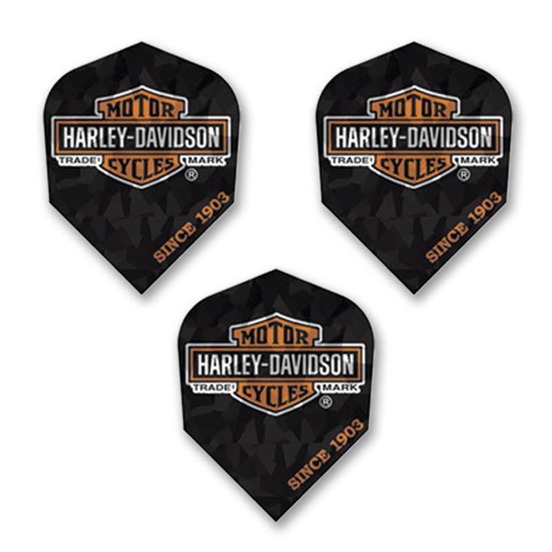 HARLEY DAVIDSON – Official Licensed Dart Flights – BAR AND SHIELD TM – Standard Size – 100 Micron