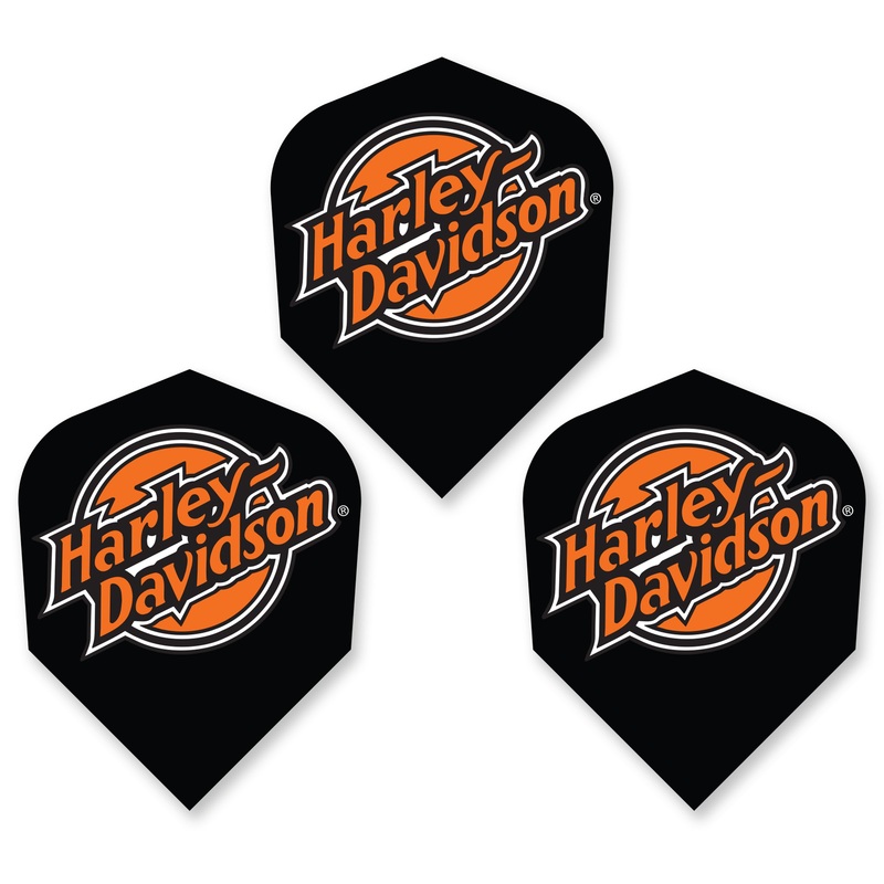 HARLEY DAVIDSON – Official Licensed Dart Flights – HD ORANGE – Standard Size – 100 Micron