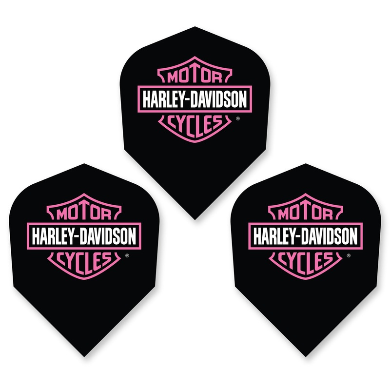 HARLEY DAVIDSON – Official Licensed Dart Flights – PINK – Standard Size – 100 Micron