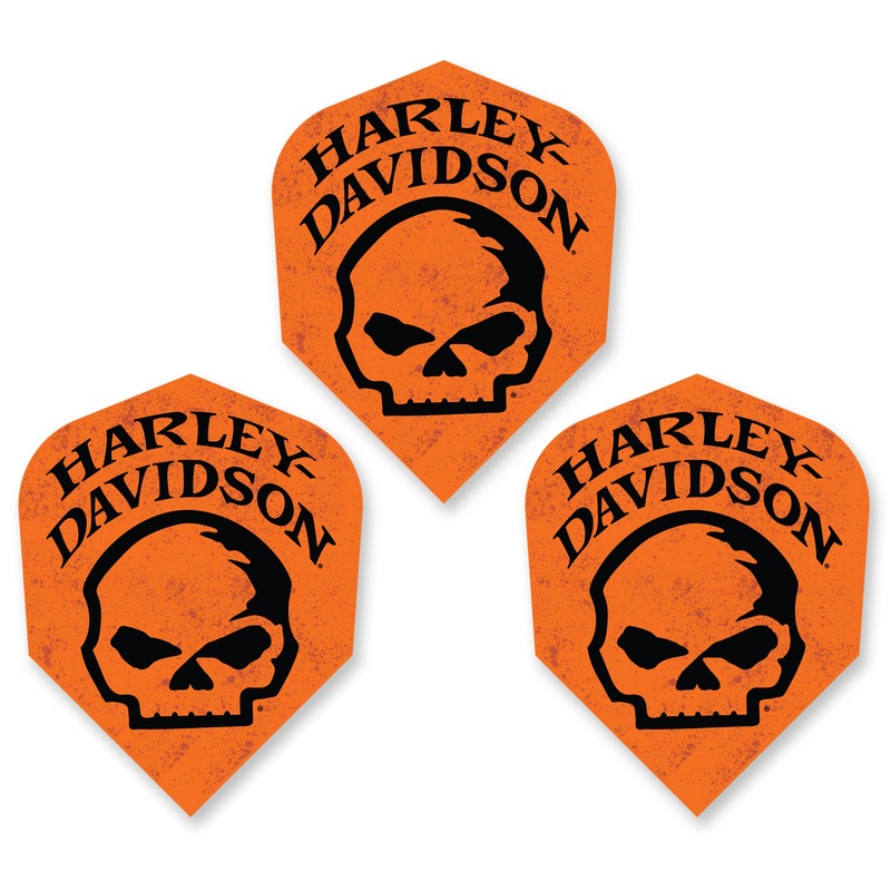 HARLEY DAVIDSON – Official Licensed Dart Flights – WILLIE G ORANGE – Standard Size – 100 Micron
