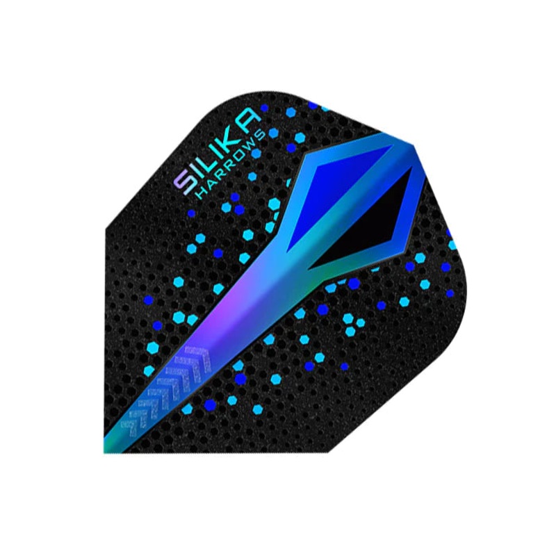 HARROWS – SILIKA COLOURSHIFT Flights – Standard Small NO6 Shape – BLUE