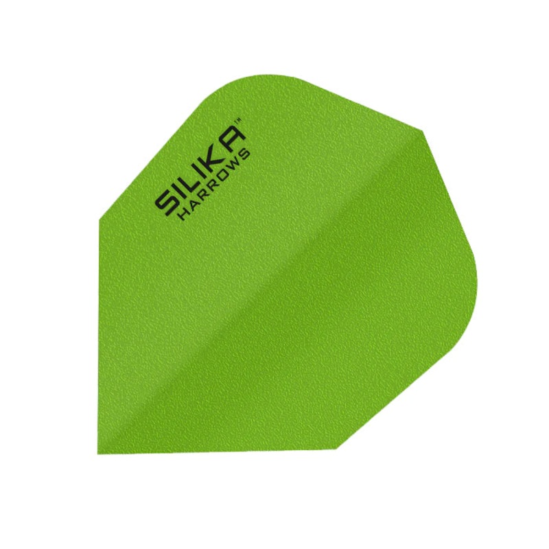 HARROWS – SILIKA SOLID Dart Flights – Standard Small NO6 Shape – GREEN