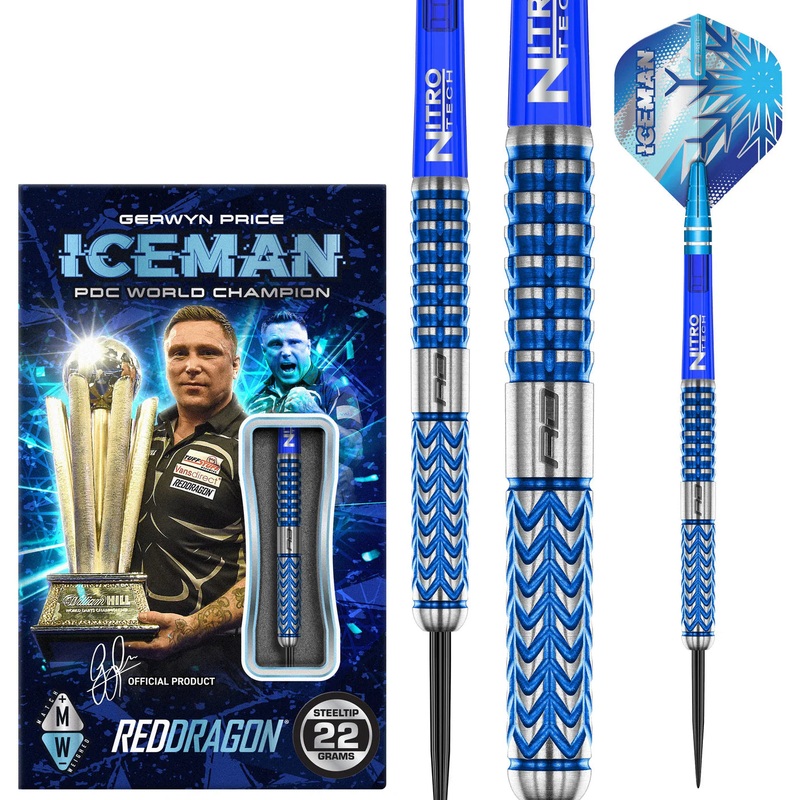 RED DRAGON – Gerwyn Price Glacier Darts – 90% Tungsten – 22g