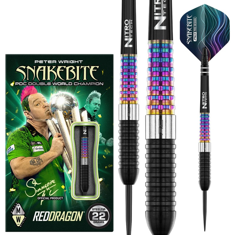 RED DRAGON – Peter Wright Corra Darts – 90% Tungsten – 23g