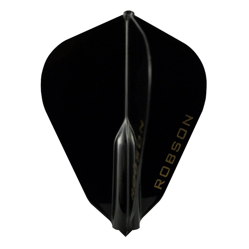 ROBSON – Plus Dart Flights F Shape – BLACK