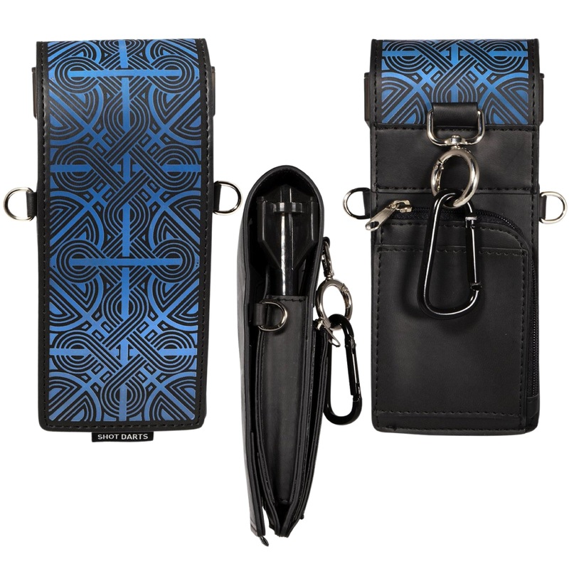 SHOT – Inked Dart Wallet – Knot – Blue
