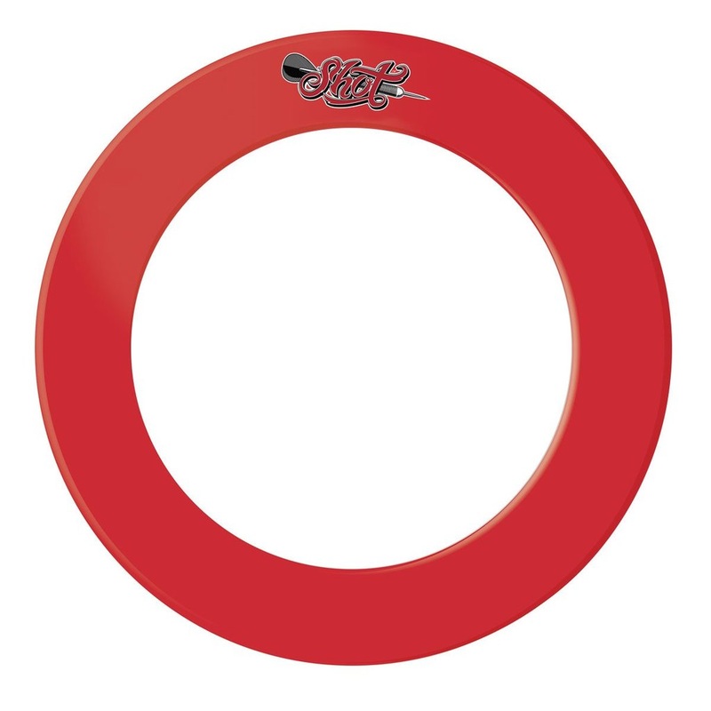 SHOT – One Piece Dartboard Surround – Red