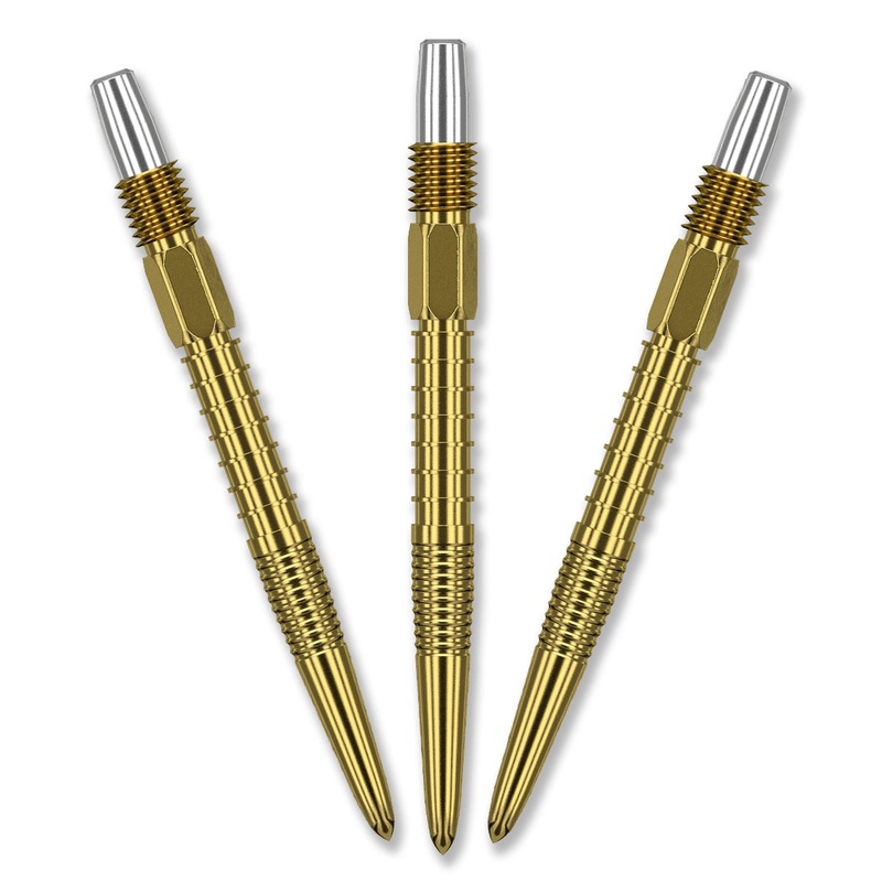 TARGET Swiss FIRE POINT Dart Points – Gold 26mm, 30mm, 35mm
