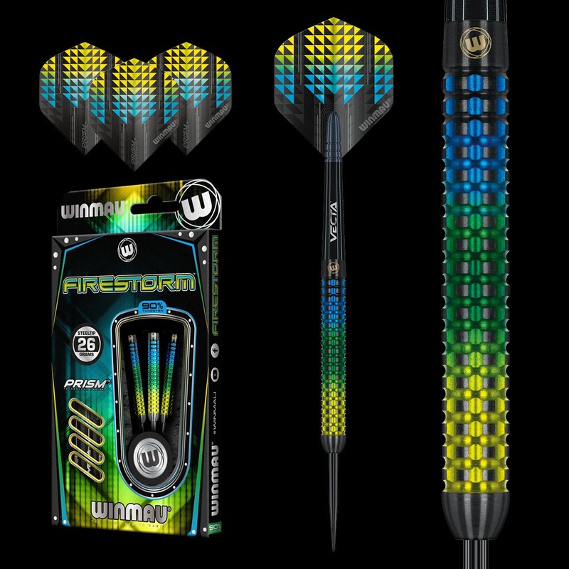WINMAU – Firestorm Darts – 90% Tungsten – 26g