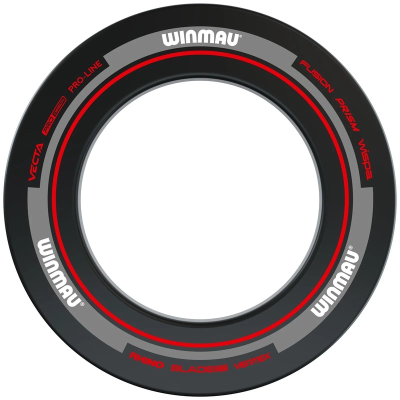 WINMAU – Advance DARTBOARD SURROUND – BLACK and RED